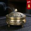 Dragon and Phoenix Large Incense Burner, Incense Cone Burner, Tea Burner, Aromatherapy Machine, Three-legged Alloy Incense Burner, Zen-style Incense