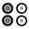 1 Pair 100mm PU Scooter Wheels for Outdoor Skating Kit