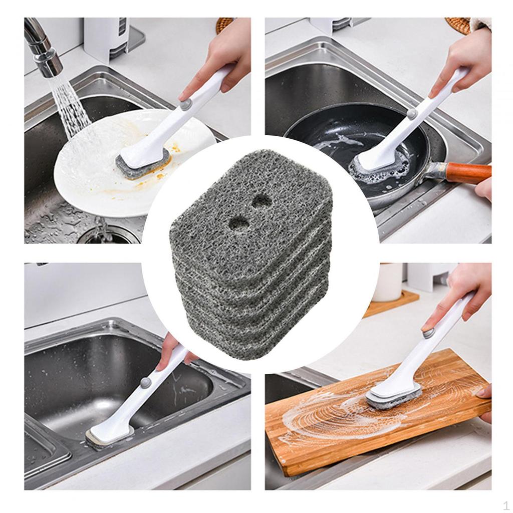 5 Pieces Disposable Brush Head Multipurpose Replacement Sink Cleaning
