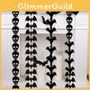 Haunting Halloween Party Decorations With Bat And Skull Garland And Additional Hanging String