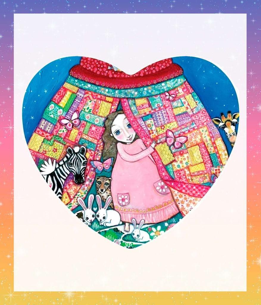 The Enchanted Heart Oracle Cards, Heart-Shaped Tarot Cards, Fortune Telling, with Japanese Instructions, by lulucouture [Authentic]