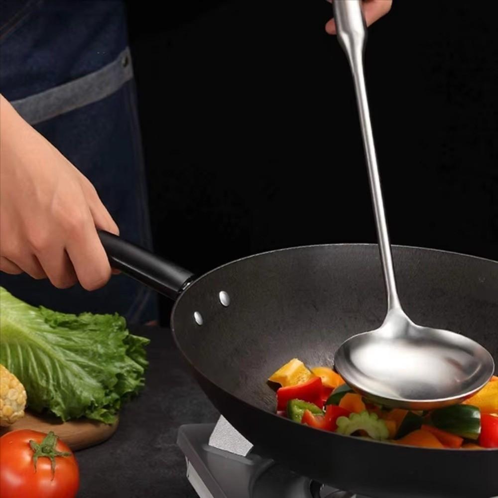 Heat Resistance Kitchen Shovel Spoon Rustproof Wok Spatula Spoon  Kitchen