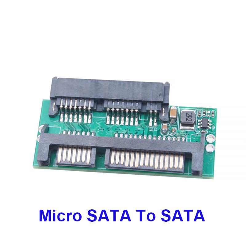 

Адаптер Micro SATA 9+7PIN Female до SATA 7+15PIN Male 1,8 дюйма до 2,5 дюйма для SSD HDD, Паралельний до послідовного порту
