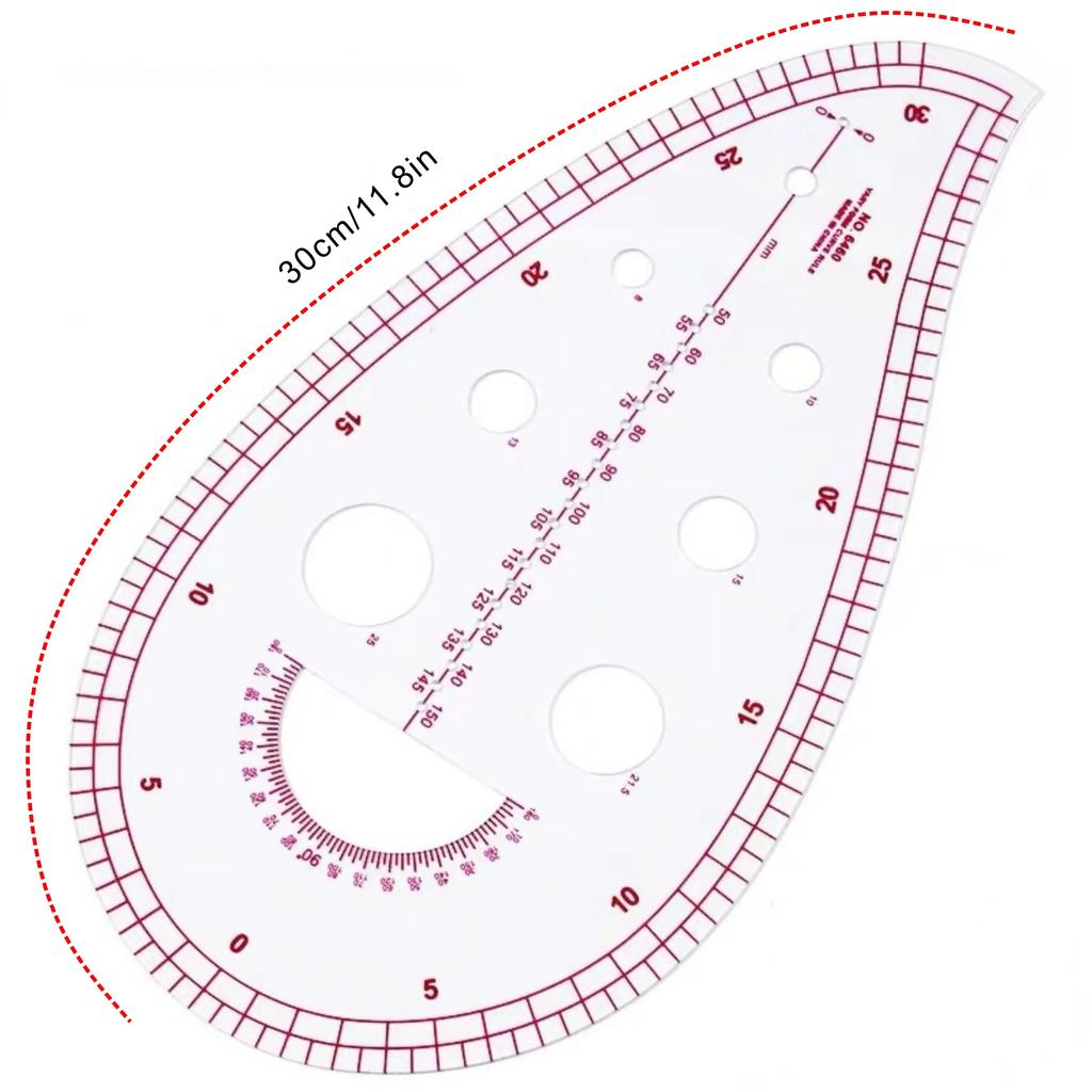 French Curve Ruler Soft Patchwork Ruler Measure Tailor Drawing Template DIY Fabric Cutting Measuring Ruler Sewing Tool Kits