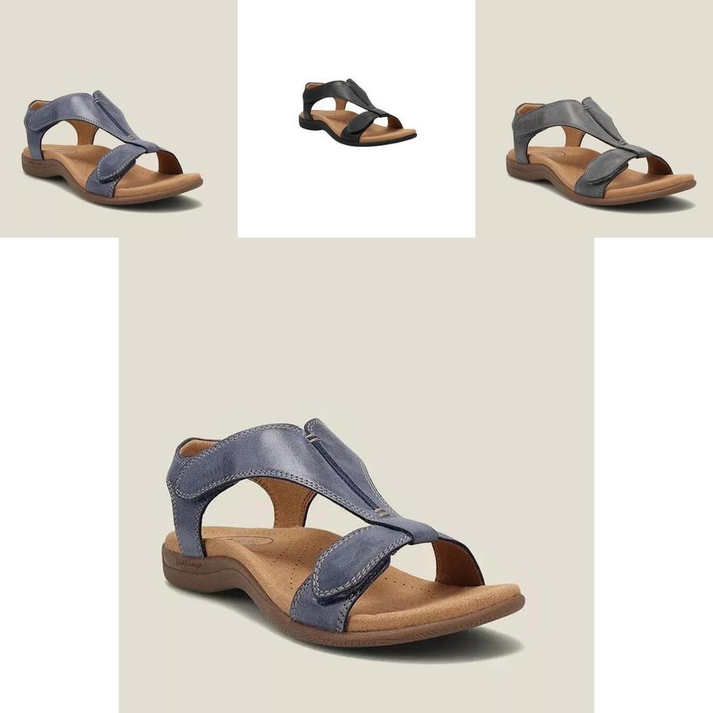 Women's Flat Summer Ankle Wide Flat Slippers Beach Sandals Casual Fashion