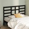 VidaXL Headboard Black 126x4x104 Cm Solid Pine Wood 818134