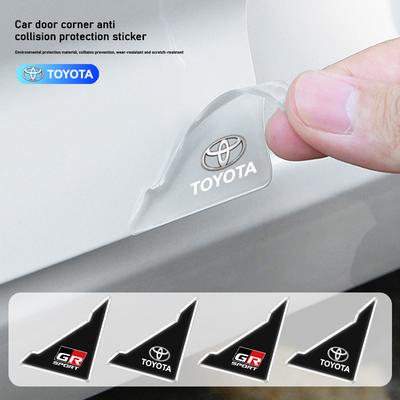 Narożnik drzwi samochodowych Naklejka ochronna przeciwkolizyjna Brelok do Toyota RAV4 Corolla CHR Auris Yaris Prado Camry Prius Hilux IJ1 4f