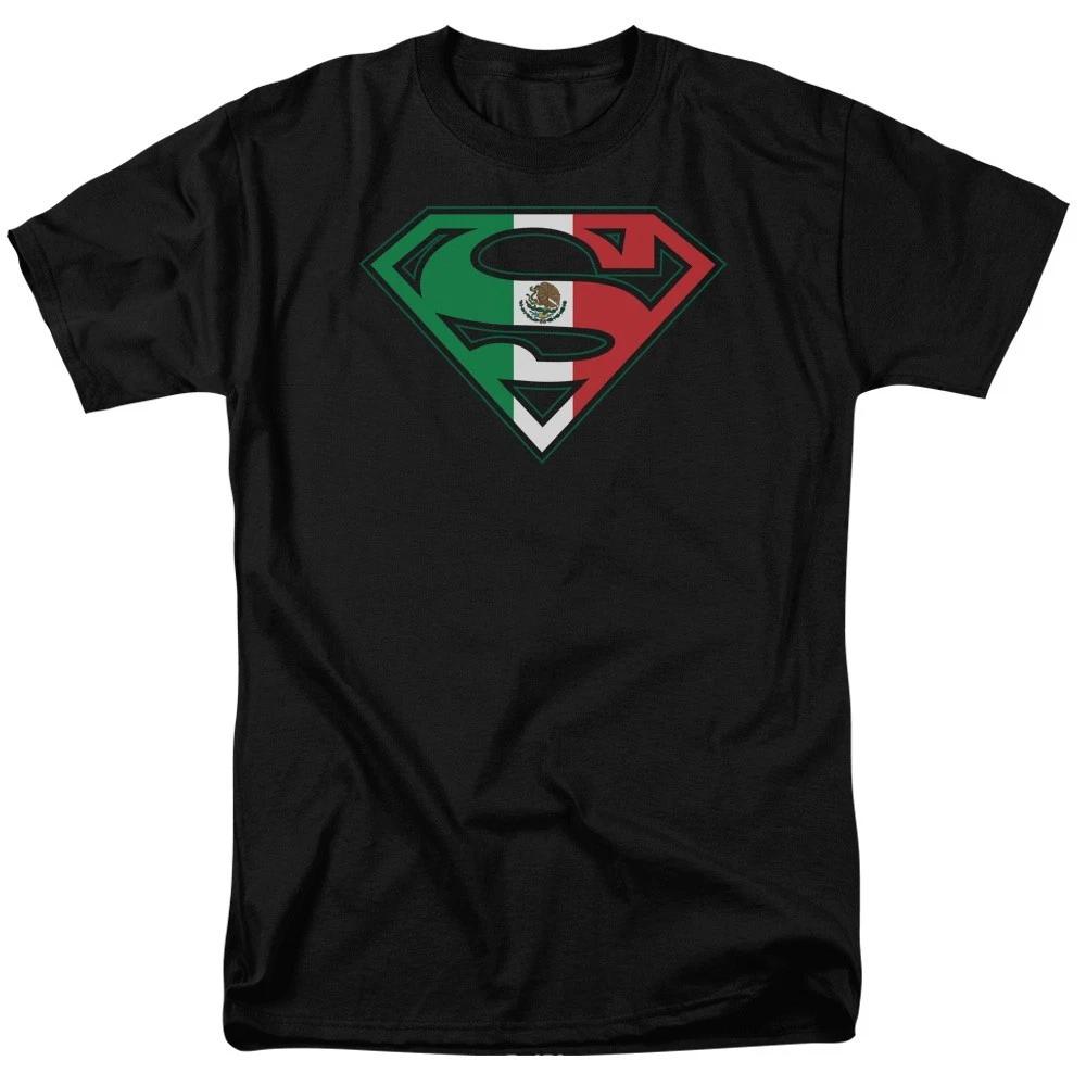 SUPERMAN MEXICAN FLAG SHIELD LOGO Licensed Adult Men s Graphic Tee Shirt SM-6XL 3XL