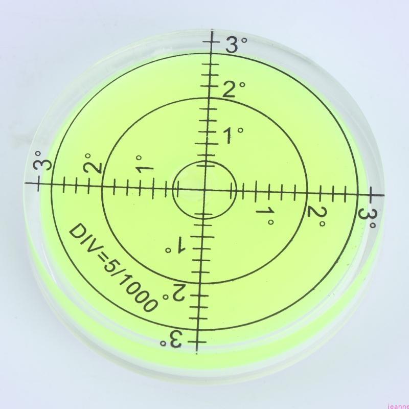 60mmx12mm PMMA Bubble Degree Mark Surface Level Round For Measuring Tool
