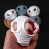 Popping Eye Skull Squeeze Toy Worm Inside Anxiety Stress Relief Skull Pinch Sensory Toy Teens Adults Soft TPR Calming Skull Fidget Toy