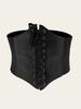 New Corset Black Wide Belts Pu Leather Punk Slimming Body Belts for Women Gothic Clothing Underbust Elastic Bustier Dress Girdle
