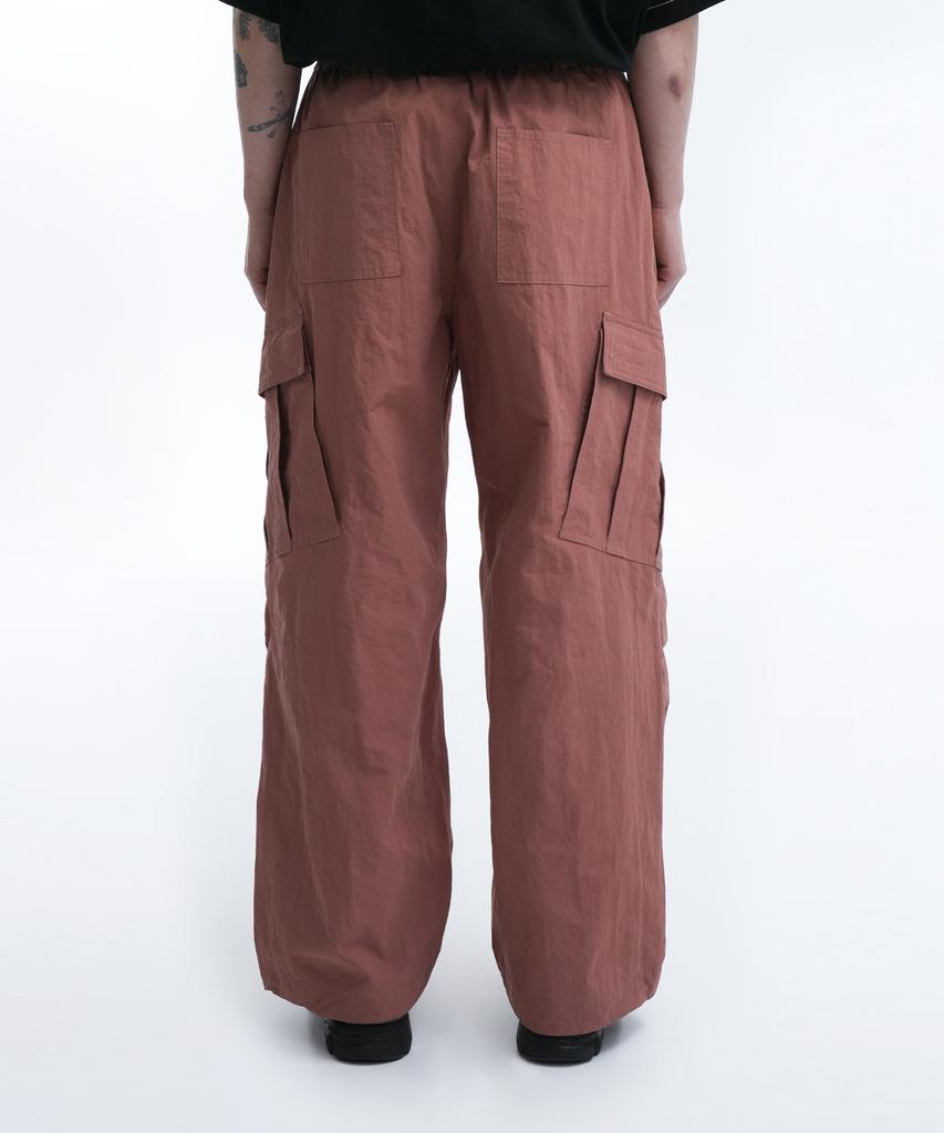 Opeunyadeu Nylon Cargo Pants-Indie Pink
