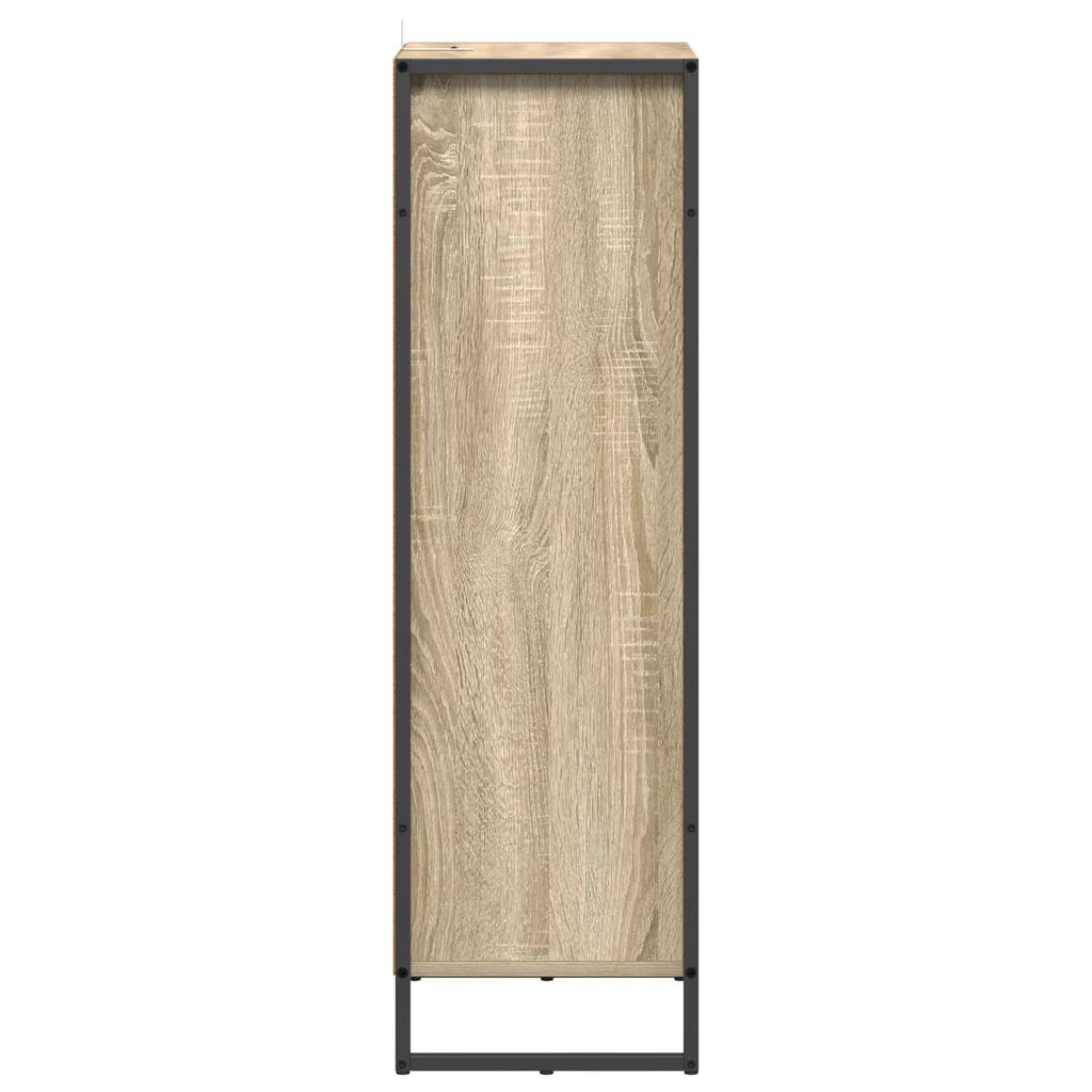 Bathroom Cabinet with Door Sonoma 40 x 30 x 100 cm Engineered Wood