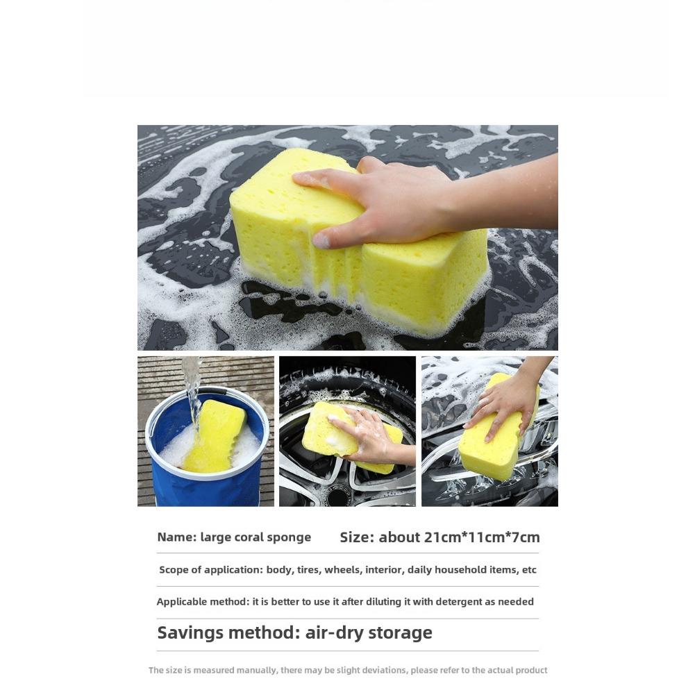 Coral Sponge Car Wash Sponge Cleaning Car Care Details Brush Cleaning Sponge Gloves Styling Cleaning Accessories Supplies