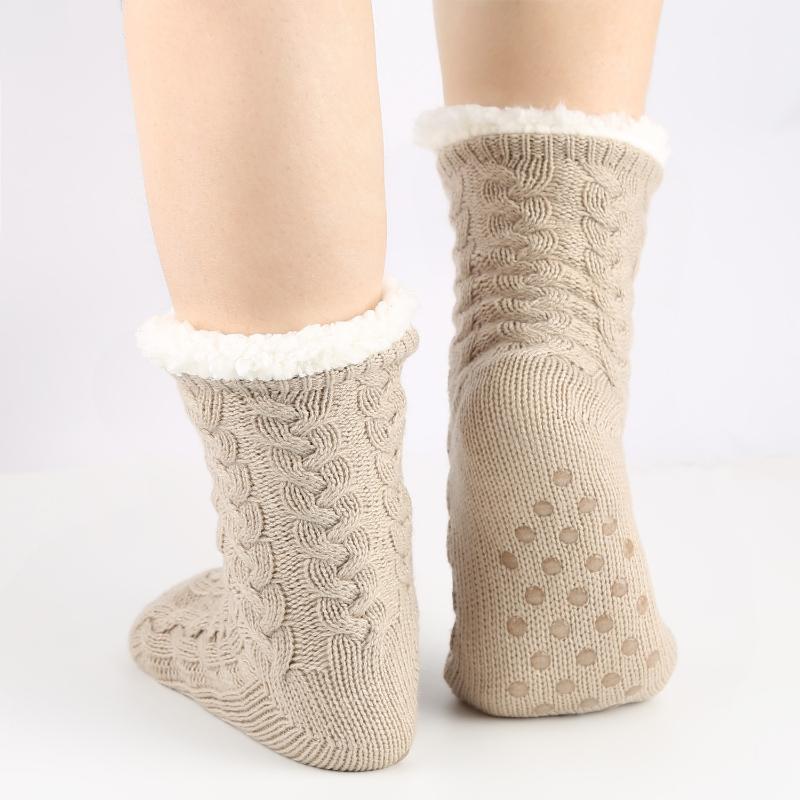 Thickened Fleece Dispensing Non-slip Socks Sleeping Socks Carpet Floor Socks