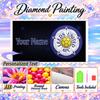 Leeds United FC 5D DIY Diamond Painting Custom Name Text, Full Drill Rhinestone Mosaic Art Home Gift
