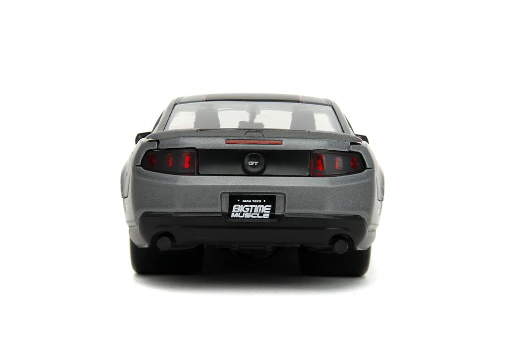Big Time Muscle 2010 Ford Mustang GT Diecast Car Kids and Adult Toys 124 (Charcoal Gray)