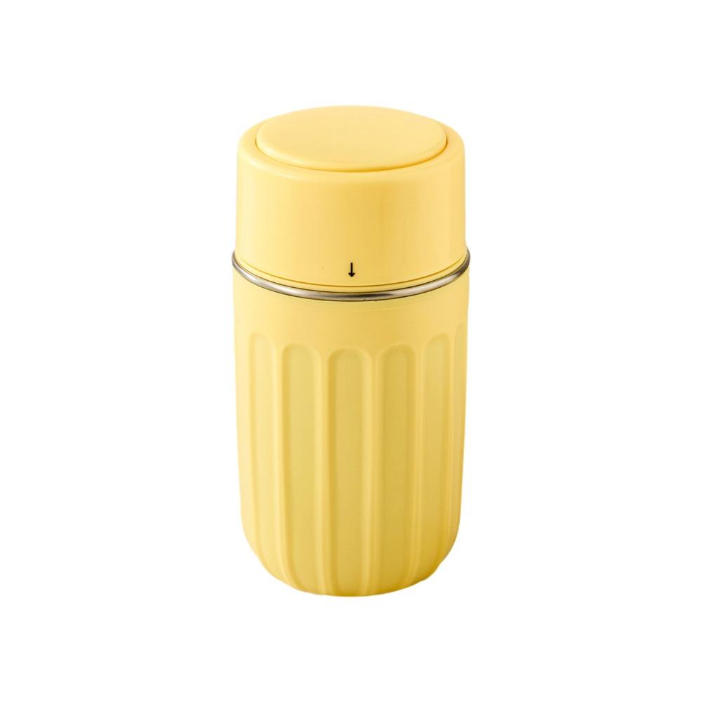 

Touch-free Ice Cube Water Bottle Stainless Steel Ice Mold New Ice Maker Kettle жовтий