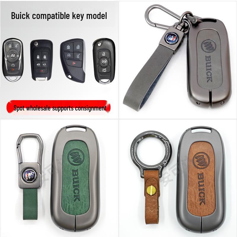 Buick Envision S/21/22 Plus Key Case: Alloy & Genuine Leather Protection