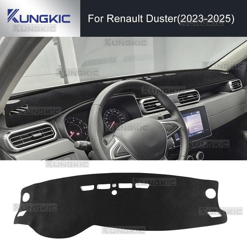 For RENAULT DUSTER 2018      DACIA DUSTER  2024 Car Dashboard Cover Premium Flannel Mat Avoid Light Pad