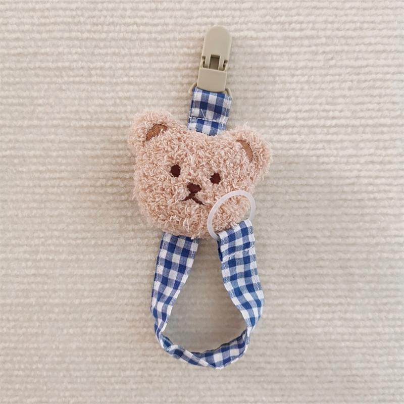 Cadena para Chupete de Bebé Oso de Dibujos Animados Anti-Pérdida Correa para Chupete Encantador Mordedor y Soporte para Chupete Cordón Cinturón Anti-caída
