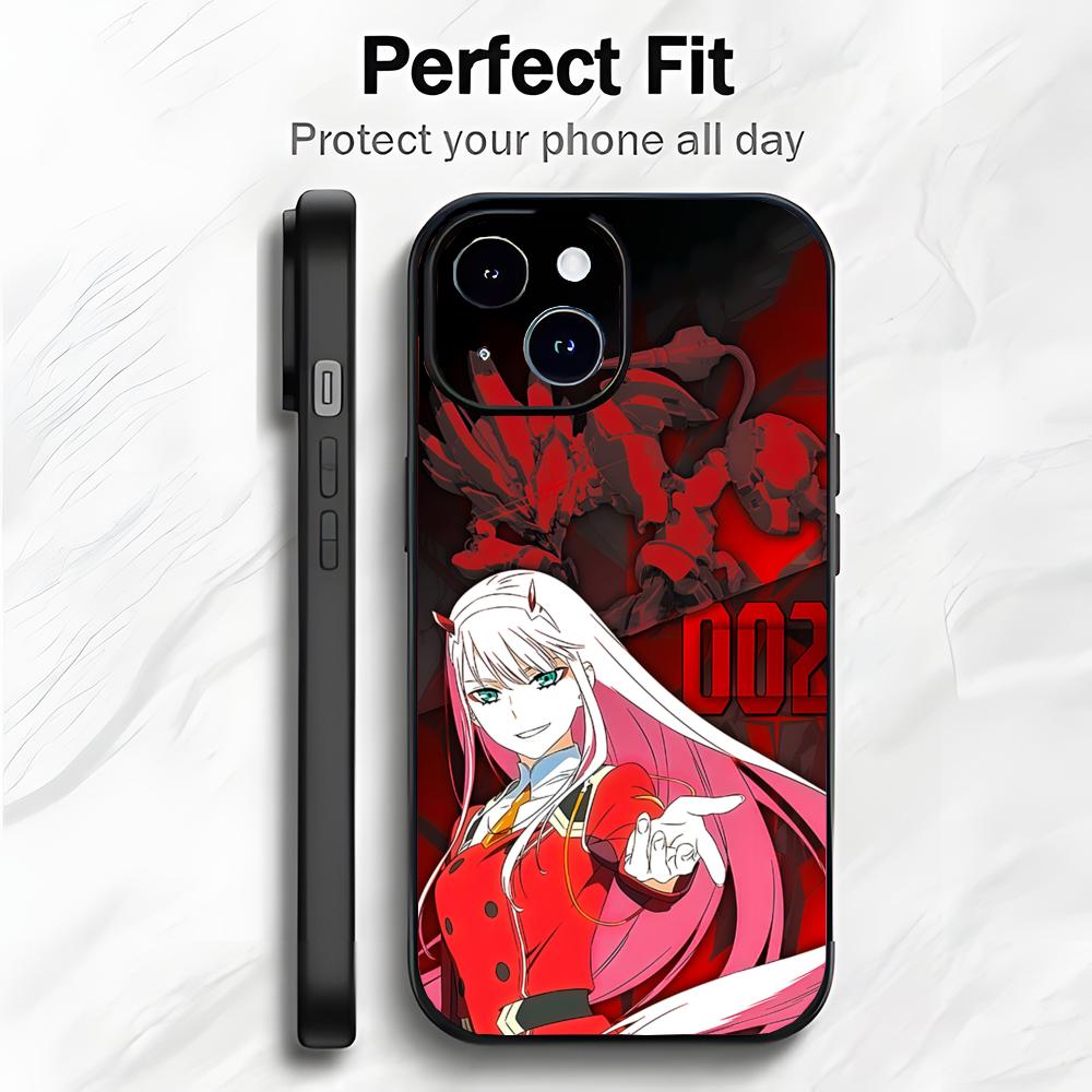 Japanese Anime 02 D-DARLING in the FRANXX Phone Case Phone Case Soft Packaging Lightweight For iPhone17 16 15 14 13ProMax