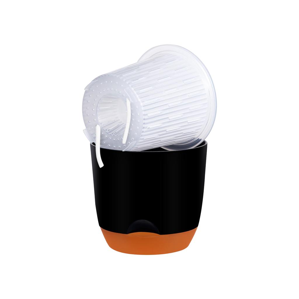 Orchid Pots with Holes for Repotting Flower Pot Plastic Orchid Pot Inner Clear Orchid Planter Self Watering Plant Pot with Injec