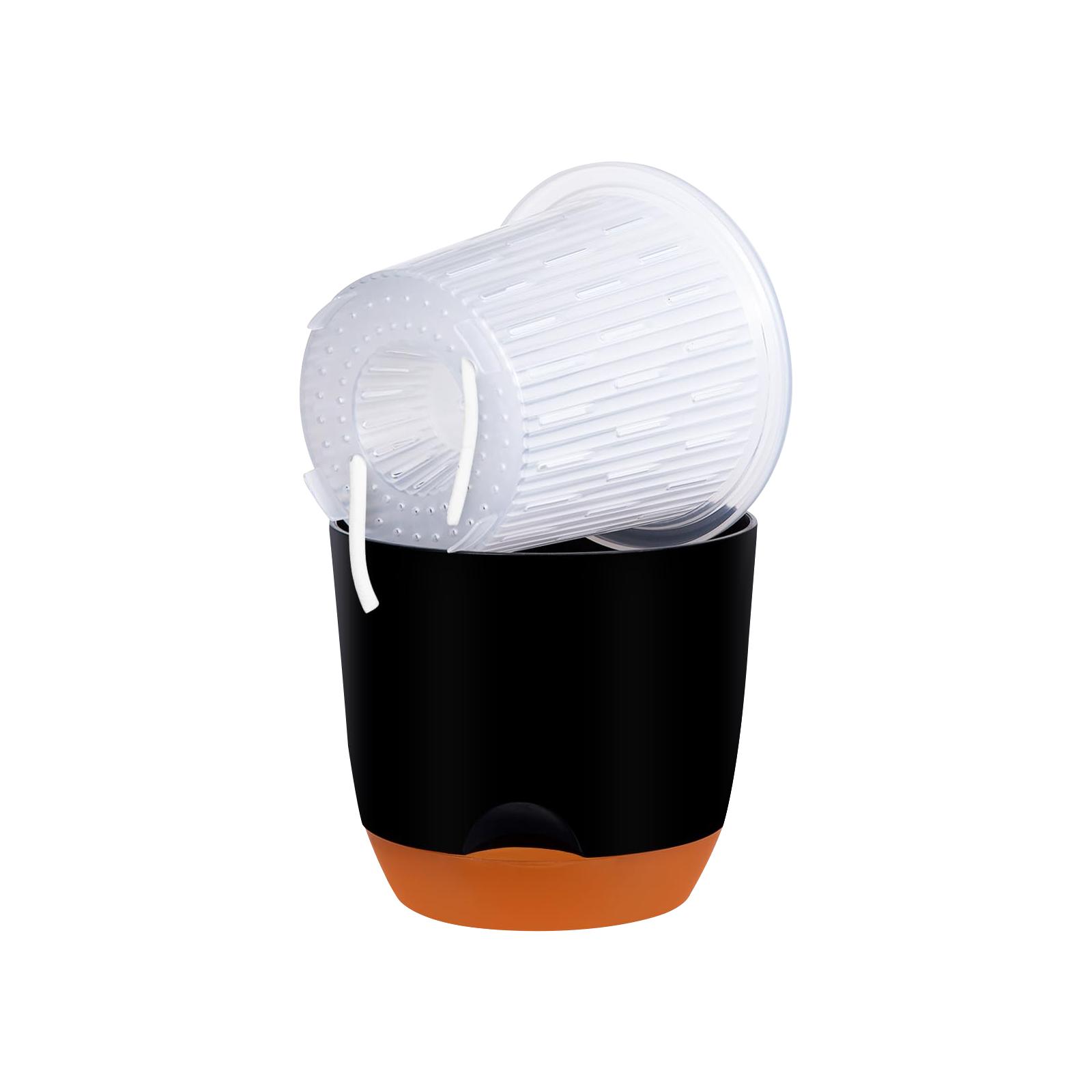 

Горшки для орхидей с отверстиями для пересадки, цветочный горшок, пластиковый горшок для орхидей, внутренний прозрачный горшок для орхидей, самополивающийся горшок для растений с инъекциями S 5.7in