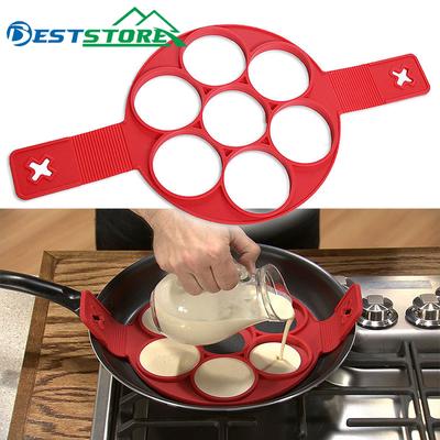 Silikonform Pannkaka Äggringmaskin Non-stick Enkel äggomelett Köksprylar Matlagningsverktyg