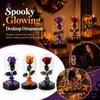 Halloween Preserved Rose LED Light Up Decoration for Home Party Tabletop Decor