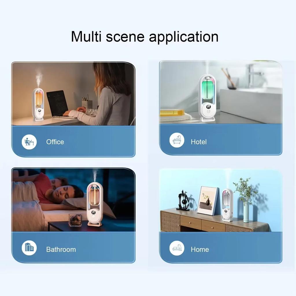 Automatic Fragrance Machine Long-lasting Scent Essential Oil Diffuser for Kitchen Car Bedroom Toilet Deodorization Air Freshener