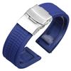 Silicone Strap 20mm 22mm 24mm for Seiko for Rolex Universal Bracelet Quick Release Replacement Bracelet Folding Buckle Wristbelt