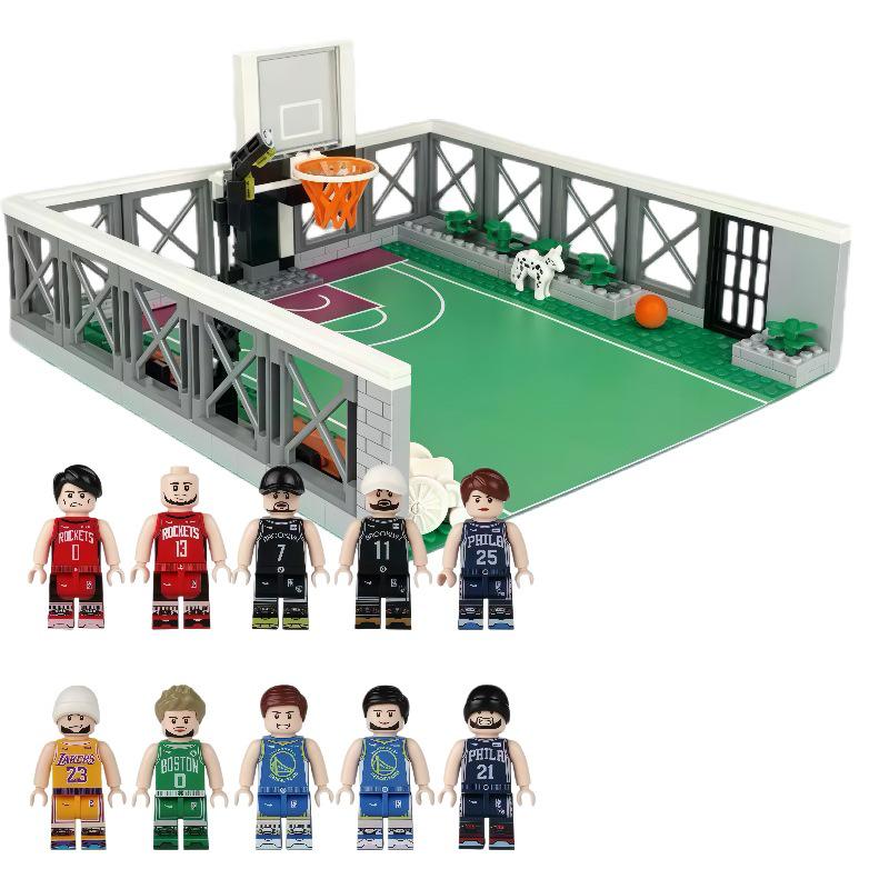 Small Particle Basketball Court Building Blocks for Training Hall