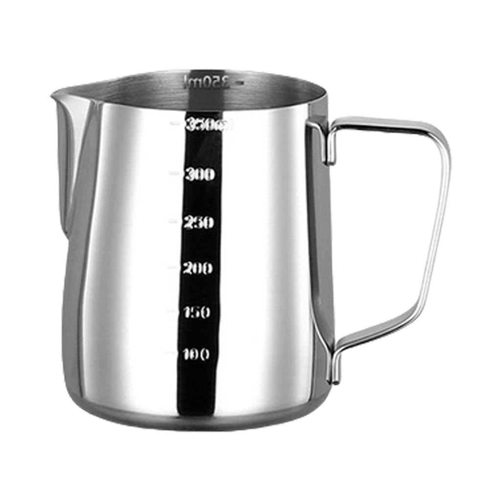 Ergonomic Coffee Frothing Cup 304Stainless Steel Frothing Pitcher Easy Cleaning for Effortlessly Coffee Art Creation