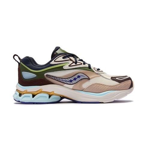 SAUCONY GRID FUSION Atmungsaktiv Niedrig geschnitten Lässig Stadt Pendeln Laufen - S79063-8