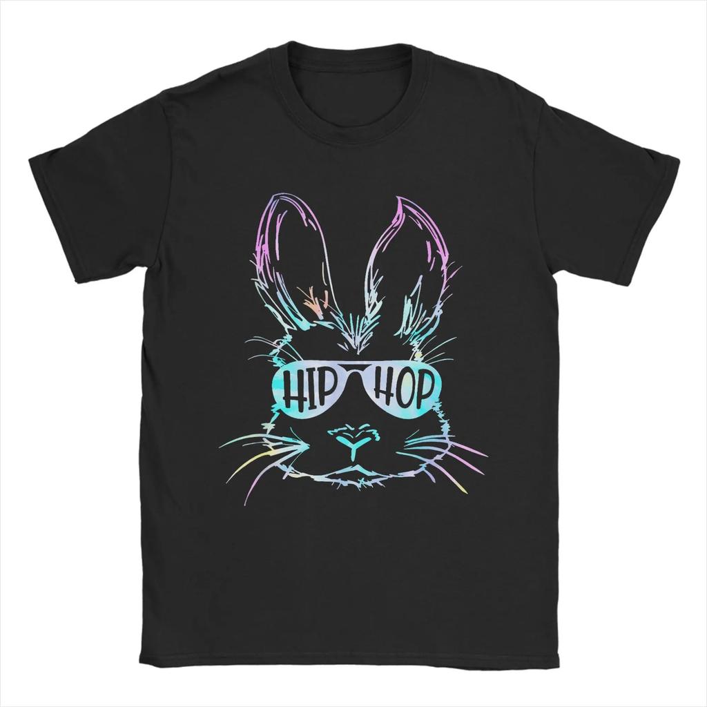 Dabbing Bunny Easter Day Rabbit Happy Easter T Shirt Womens Unisexs Casual TShirt Round Neck Tee Short Sleeve Clothing Versatile