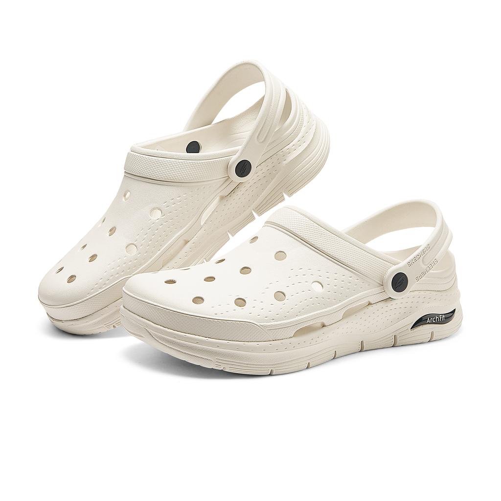 Skechers Arch Fit Lightweight Breathable Clogs Men Clogs White 243160-WNV