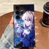 Auto Memory Doll V-Violet E-Evergarden Phone Case For Samsung S25,S24,S21,S22,S23,S20,Ultra,S26,Plus,Fe,Note,5G Black Cover