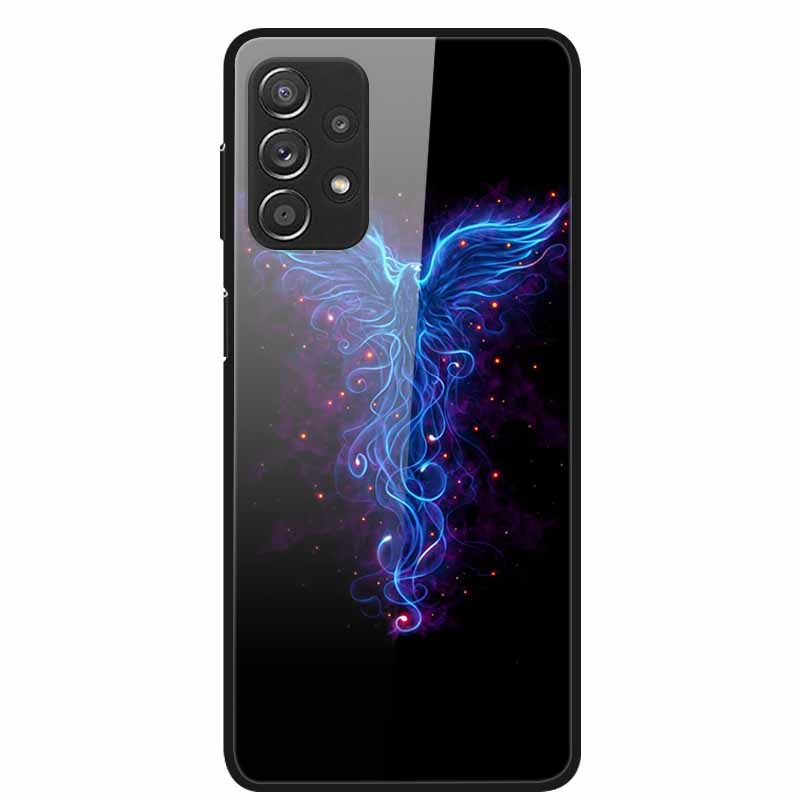 For Samsung A52 5G 4G Cases A52s 5G Tempered Glass Hard Back Cases For Samsung Galaxy A52 5G Phone Covers Funda A 52s 2022 A528B
