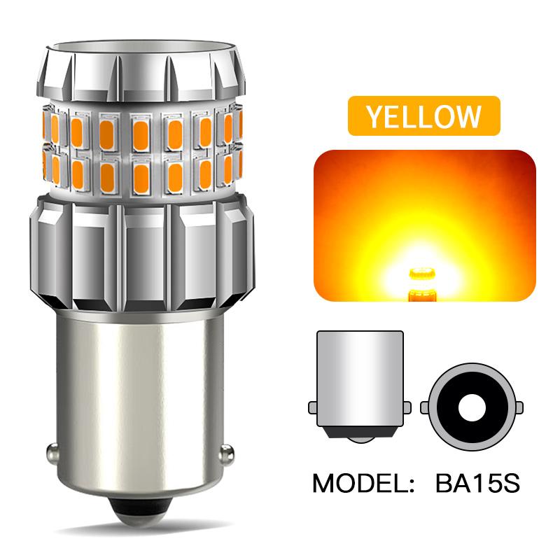 

2PCS 1156 Back up Lamps BA15S P21W Reversr Lamp BA15S P21W S25 White/Yellow/Red Canbu LED Bulb 1073 1093 1129 3497 7506 7527