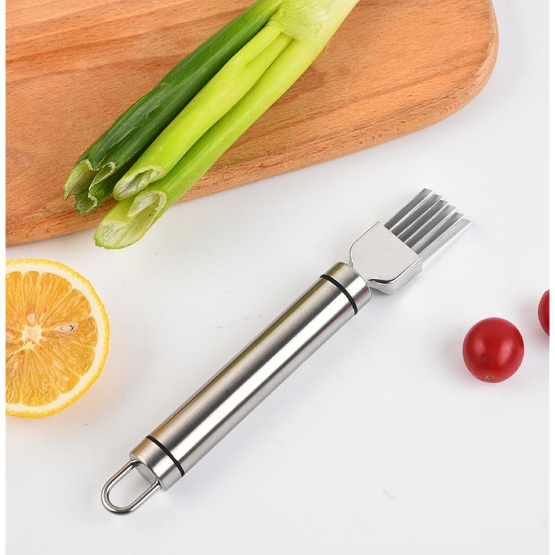 Kitchen Multifunctional Vegetable Slicer, Stainless Steel Onion, Garlic, Tomato Vegetable Cutting Tool, Convenient Cooking Tool