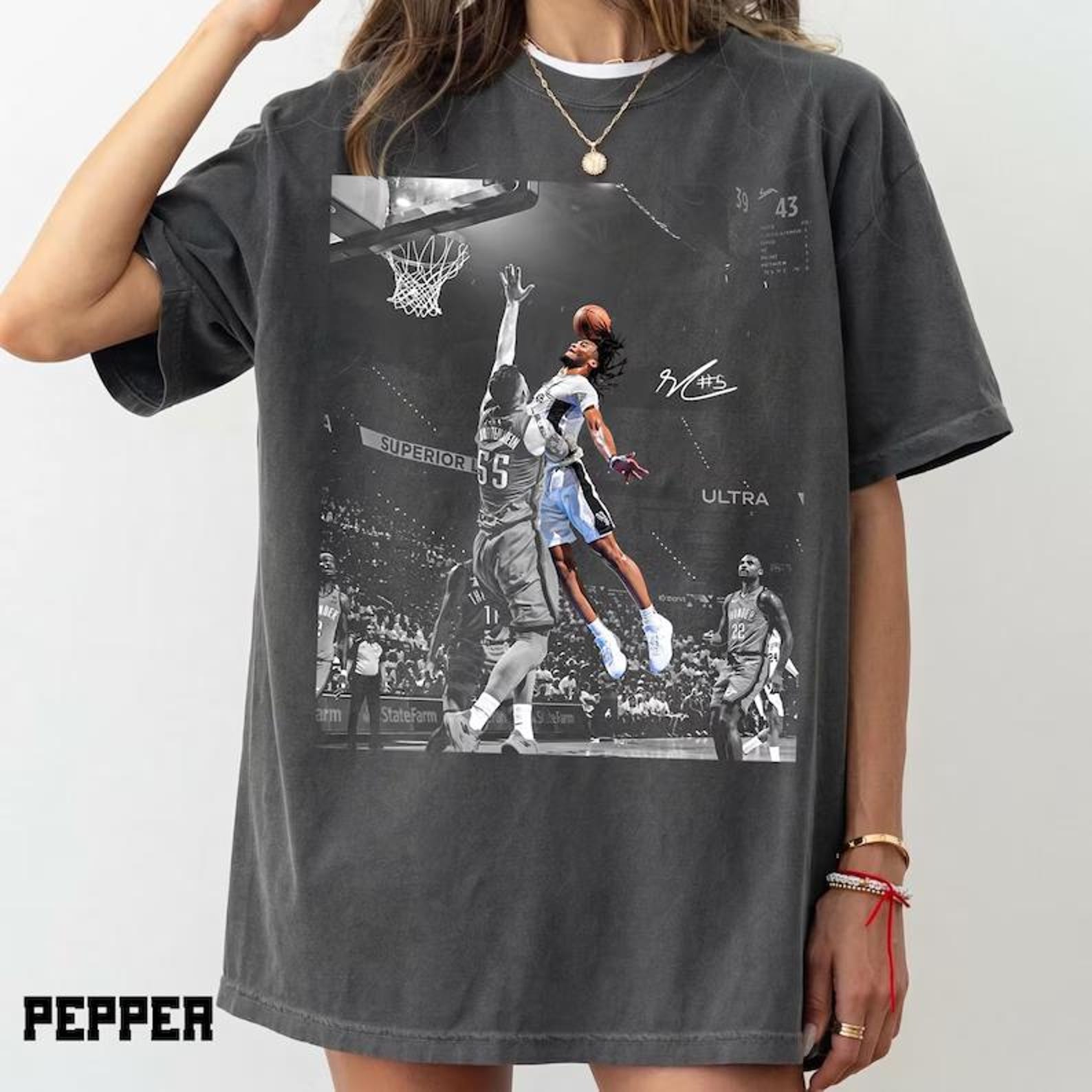 Stephon Castle Dunk Comfort Colors Shirt, San Antonio Basketball Fan Tee XL