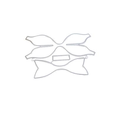 Stuha Mašlička DIY Šablona na Embossing Scrapbooking Album Razítko Papírová Karta Embossingové Raznice