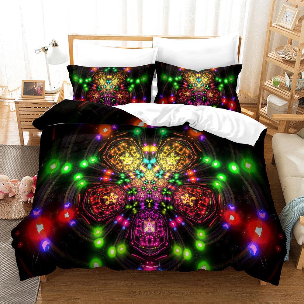 3D Digital Printing Quilt Set Three-Piece Cartoon Animation Game