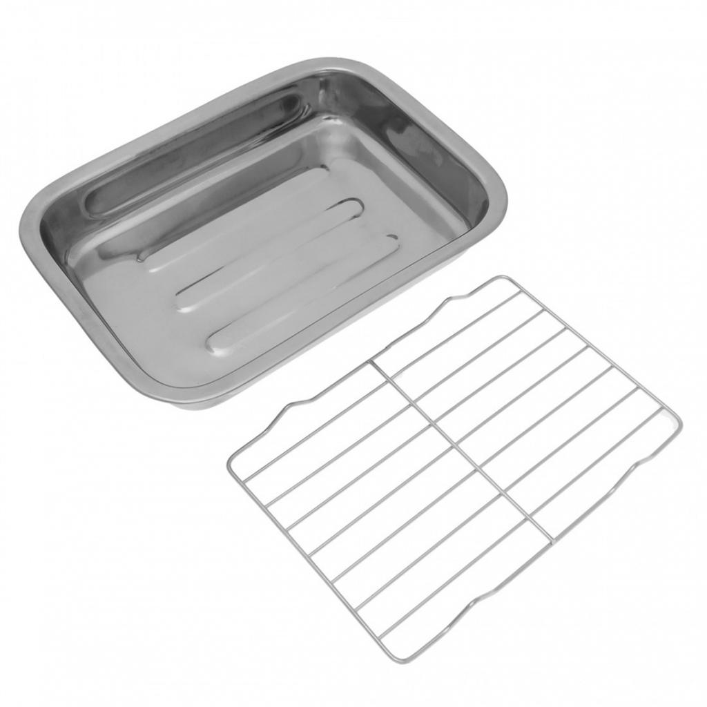 STEEL BAKING PAN WITH GRID 35cm KH-1377