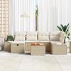VidaXL Ensemble de canapé de jardin 7 pièces avec coussins en beige en poly rattan 3360928