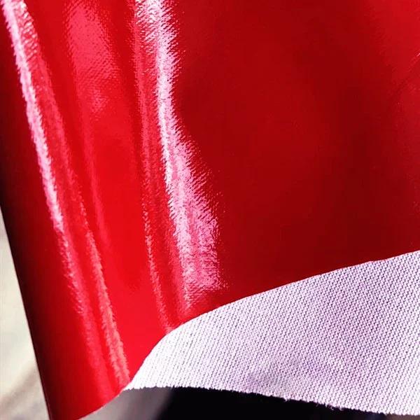 100x145cm Stretch Shiny Glossy Leather Fabric 100*145cm Solid Elastic Mirror Fabric For Clothes Dress Stage Costume DIY Sewing