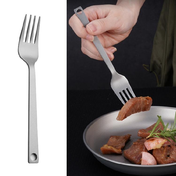 Metal Spoon Fork Chopsticks Set Portable Outdoor Picnic Cutlery Light Weight Tableware Travel Utensils Easy To Clean