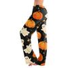 Women's Halloween Print Drawstring Pajama Pants, Comfortable Sleepwear with Elastic Waist