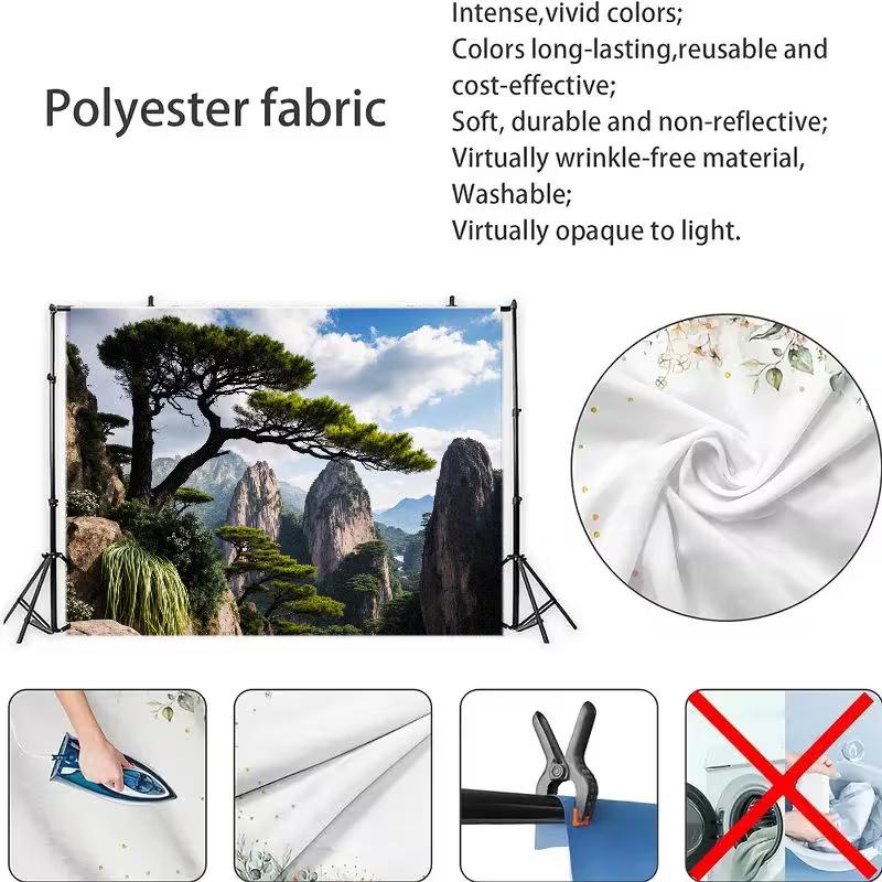 Majestic Huangshan Tapestry, Welcome Pine Tree Overlooking Towering Granite Peaks, Traditional Chinese Landscape Wall Art
